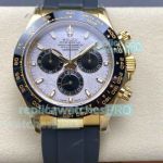 Luxury Replica QF Rolex Daytona 4130 Gold Gain Weight Watch Meteorite Dial 40mm 